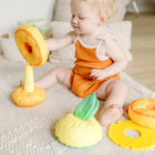 Melissa & Doug Jouet multisensoriel pour bébé à empiler en forme d'ananas-7
