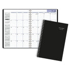 AT-A-GLANCE 2026-2027 Monthly Academic Planner - 11-7/8" H x 7-7/8" W - Black - Bilingual-Twin coil binding resists snagging and lays flat for ease of use