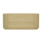 Manhattan Comfort - Olivia commode double moderne 71,3" - chêne naturel et or-Assemblage à domicile requis Tout le matériel inclus
