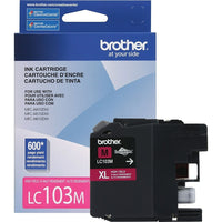 Brother LC103 Magenta Ink Cartridge, High Yield (LC103MS)-High-yield ink cartridge, up to 600 pages