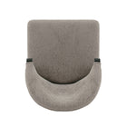 Manhattan Comfort - Lot de 2 chaises de salle à manger modernes Ola 54,5 cm en chenille, coloris pierre, avec assise rembourrée-27,36 po L x 22 po l x 31,5 po H