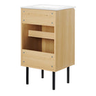 Modway Chaucer 18" Bathroom Vanity - Oak/White-Assembly Required