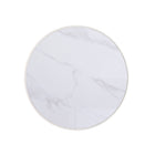 Manhattan Comfort Anderson Modern 28.15" Coffee Table and 18.43" End Table - Cream and Grey - Set of 2-Coffee Tabletop Diameter Measures 28.15 inches. End Tabletop Diameter Measures 18.43 inches