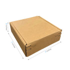 Reliabag - Boîtes d'expédition en papier kraft ondulé auto-adhésives - 7" x 7" x 2" - Paquet de 40-40 pièces expédiées à plat, économisez de l'espace de stockage