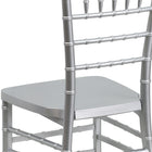 Flash Furniture - Chaise empilable Chiavari série Hercule PREMIUM en résine, argent (LESILVER)-Design léger