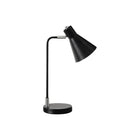 Monarch Specialties 17" H Contemporary Table Lamp - Black Metal / Silver Metal-This stylish 17"h table lamp features a sleek combination of black metal with silver metal accents and topped with a contemporary cone shade, making it the perfect decorative lighting for your office, bedroom, or living room