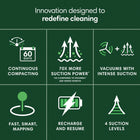 iRobot Roomba 205 DustCompactor Combo Robot-A sleek space-saver. When space is at a premium, onboard compacting and debris management eliminates the need for a separate self-emptying station