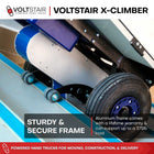 Voltstair X-Climber Electric Stair Climbing Dolly - 375 Lb Capacity-Electronic braking and speed control provide enhanced safety when climbing stairs