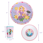 Danawares - Ensemble repas 3 mcx en mélamine en boite cadeau - Disney Princess-4