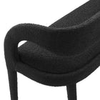 Modway Pinnacle Boucle Fabric Accent Bench - Black-8