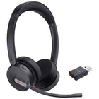 Yealink - Casque hybride sans fil double WH64 - Microsoft Teams-Le Yealink WH64 Hybrid est un casque sans fil avec un dongle DECT pour le fonctionnement hybride.