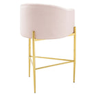 Modway Savour Tufted Performance Velvet Bar Stool - Pink-No Assembly Required