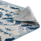 Modway - Reflect Treillis marocain en diamant abstrait Takara Tapis intérieur et extérieur de 8 pi l x 10 pi L - Ivoire et bleu-8