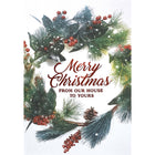 Mill Brook Studio Christmas Greeting Cards/Envelopes - 5-3/8" x 7-3/4" - Our House To Yours - 18 Pack-Premium quality greeting cards