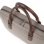Bugatti Contrast Collection - 14.1" Business Briefcase - Grey (EXB2161BU-GREY)-Main top zippered compartment