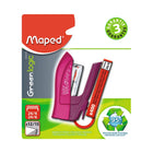 Maped Greenlogic Mini Stapler - Assorted Colours-Box of 400 staples included