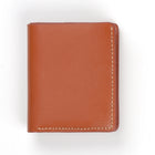 Decent Living - Portefeuille fin à deux volets en cuir - Marron-Matière : 100 % cuir véritable pleine fleur pour une qualité durable