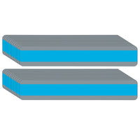 Ashley Productions Double Wide Sentence Strip Reading Guide - 1-1/4" x 7-1/4" - Blue - 24 Pack-Easily track print through transparent tinted window