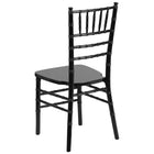 Flash Furniture HERCULES Series Black Wood Chiavari Chair-Black Finish