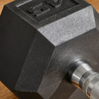 Soozier Rubber Hex Dumbbells for Body Fitness Training - 45 lb-Suitable for home, office, and gym use 