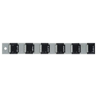 Merangue Accordion Folding Ruler - 12" - Black/Grey-Folding ruler