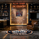 Leon Draisaitl Connor McDavid Darnell Nurse and Ryan Nugent-Hopkins Oilers Celebration - Framed Canvas - 31" x 22"-Finished size: 31.5x22.5