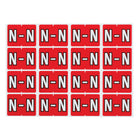 Pendaflex A-Z Red End Tab Filing Labels - N - 240 Pack-Compatible with DataFile L8701 series labels
