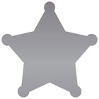 JAM Paper Standard Label Rolls - Sheriff Star - 2 3/4 x 2 3/4 - Silver Matte Foil - 125 Labels/Roll-Size: Sheriff Star ( 2 3/4 x 2 3/4 Inches ) | Printer friendly labels are easy to create and customize.