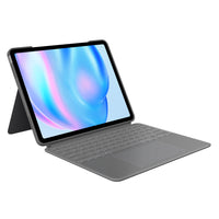 Logitech Combo Touch iPad Air 13" (M2/M3/M4) Keyboard Case - Oxford Grey - English-Compatibility: iPad Air 13-inch (M2/M3/M4) (2024) - A2898, A2899, A2900 