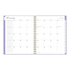 Cambridge 2026-27 Workstyle Focus Weekly/Monthly Planner - 11"x 9" - Purple - Bilingual-Durable poly cover with gold foil accents