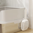 PawHut Stainless Steel Cat Litter Box with Scoop-Included scoop simplifies cleaning 