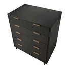 Manhattan Comfort Granville 37.8" Modern Tall Dresser - Dark Grey-30 Day Limited Manufacturer's Warranty