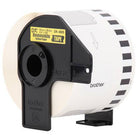 Brother - Ruban en papier amovible Brother P-Touch, 2,44 po (L) x 100 pi(L) - noir sur fond jaune-Format : 2,44 po larg. x 100 pi long.