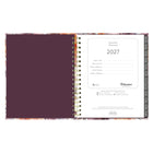 Blueline 17 Months Monthly Planner - August to Dec - 9-1/4" H x 7"-1/4" W - Floral Design - Bilingual-Includes reference calendars