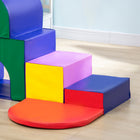 Qaba - Blocs d’escalade en mousse pour tout-petits, jeu doux - multicolore - ensemble de 7-Aucun assemblage requis