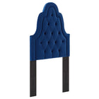Modway Augustine Tufted Performance Velvet Twin Headboard - Navy-Dense Foam Padding