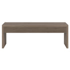 Hudson&Canal Lawrence 48"W Rectangular Coffee Table - Antiqued Grey Oak-Table is made of high-quality and durable MDF and PVC materials