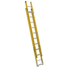 Featherlite 6200 Series 20' Industrial Heavy-Duty Fiberglass Extension Ladder - Round Rung-Max. Open Height: 17'