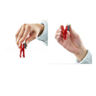 The Pencil Grip Magnet Man Magnetic Clip - White/Blue/Red/Yellow/Green - 10 Pack-Assorted colours (colours may vary)