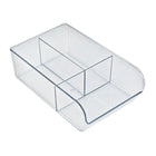 Azar - Petit bac de rangement en plastique - 3,62 po x 7 po x 11 po - Transparent - Paquet de 4-Paquet de 4 idéal pour coordonner l'organisation dans toute votre maison