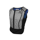 TechNiche Hybrid Sport Vest, Silver, 2XL-Front zipper closure, with mesh ventilation and scoop neck design