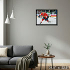 Matthew Tkachuk Florida Panthers - Framed Canvas - 31" x 22"-Ready to hang - arrives fully assembled