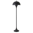 Hudson&Canal - Lampadaire Vega 61" de haut avec abat-jour en métal - Bronze noirci-Design moderne du milieu du siècle pour votre salon, votre bureau, votre chambre ou votre coin lecture