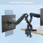 ShoppingAll Heavy Duty Dual Monitor Mount for 13-35" Screens - Black-Dimensions: 17.3"L x 12.2"W x5.5"H
