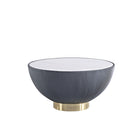 Manhattan Comfort Anderson 28.15" Modern Leatherette Upholstered Coffee Table - Grey-Modern End Table for Living Room Use