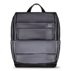 Champs Onyx Modern Nylon Backpack - Black-USB-C charging port and cable for charging on-the-go