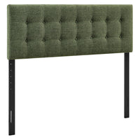 Modway Emily Fabric Upholstered Queen Size Headboard - Foliage-Premium Linen-Like Fabric