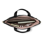 Samsonite 14.1" Mobile Solutions 2 Convertible Slim Briefcase - Black-Gold-coloured zippers and detailing lend to a sophisticated style