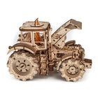EWA Eco-Wood-Art - Kit de construction STEM en bois 3D de tracteur - Lot de 358-Modèle STEM 3D écologique à assembler et personnaliser à l'école ou à la maison