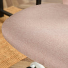 Chaise de Bureau en Tissu Homy Casa – Rose Poudré-Pivotement à 360 degrés et réglage pneumatique de la hauteur du siège